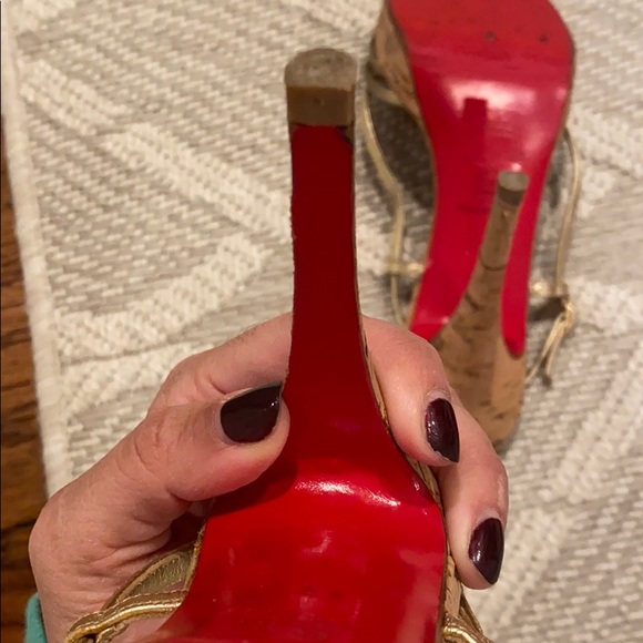 Christian loubouton cork heel - Picture 9 of 10